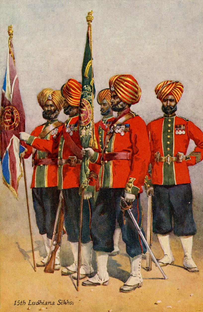 Pluk 15. sikhů z Ludhiany od Unbekannter Künstler
