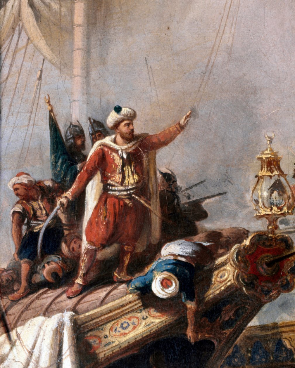 Zastoupení Hayreddina Barbarossy. Detail. (Malování) od Unbekannter Künstler