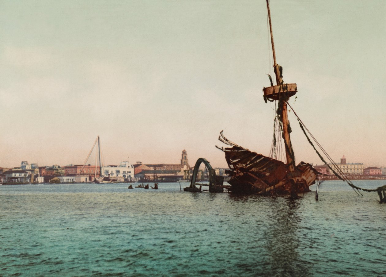 Restos del USS Maine, Havana (foto) od Unbekannt