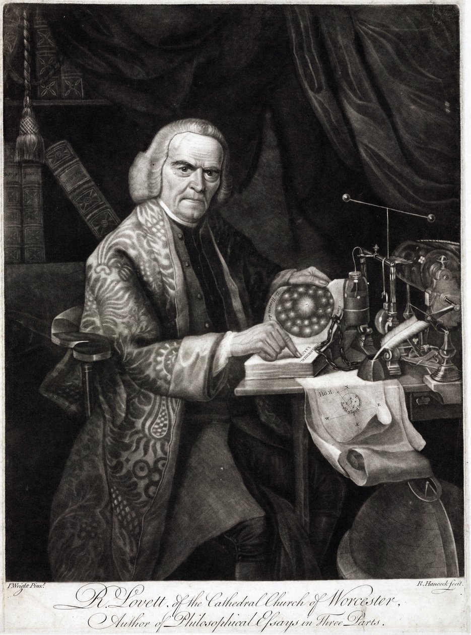 Richard Lovett, britský fyzik, c 1750-1780 od Unbekannt