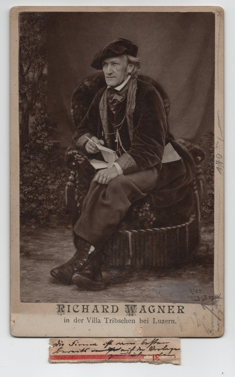 Richard Wagner (1813-1883) (1868, fotografie) od Unbekannter Künstler