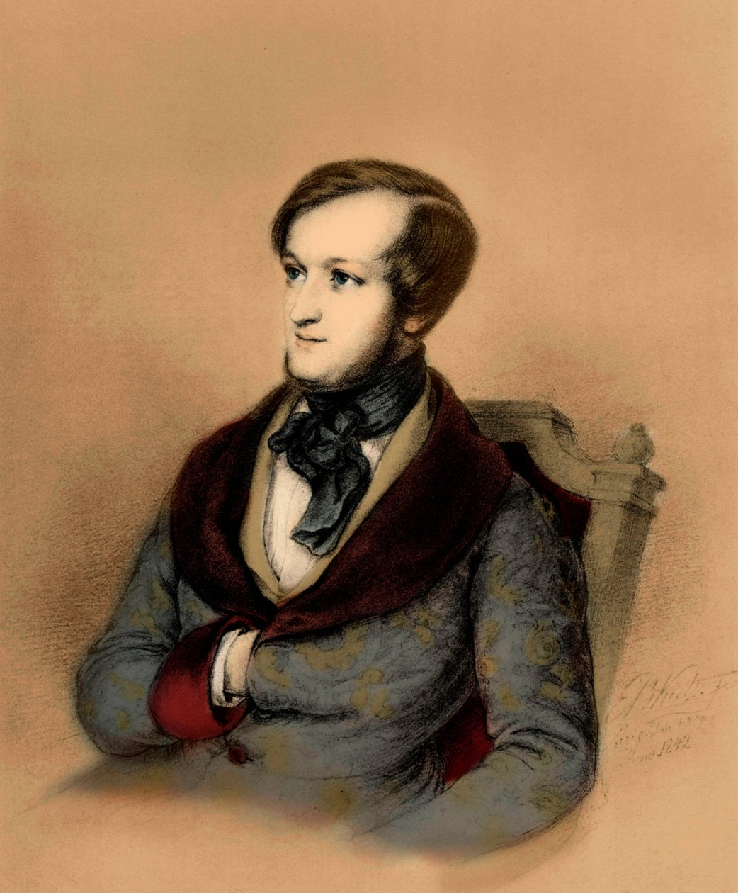 Richard Wagner v Paříži od Unbekannter Künstler
