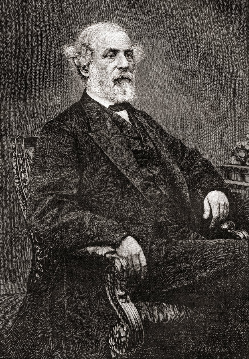 Robert Edward Lee, z The Century Magazine, publikoval 1887 (rytina) od Unbekannt