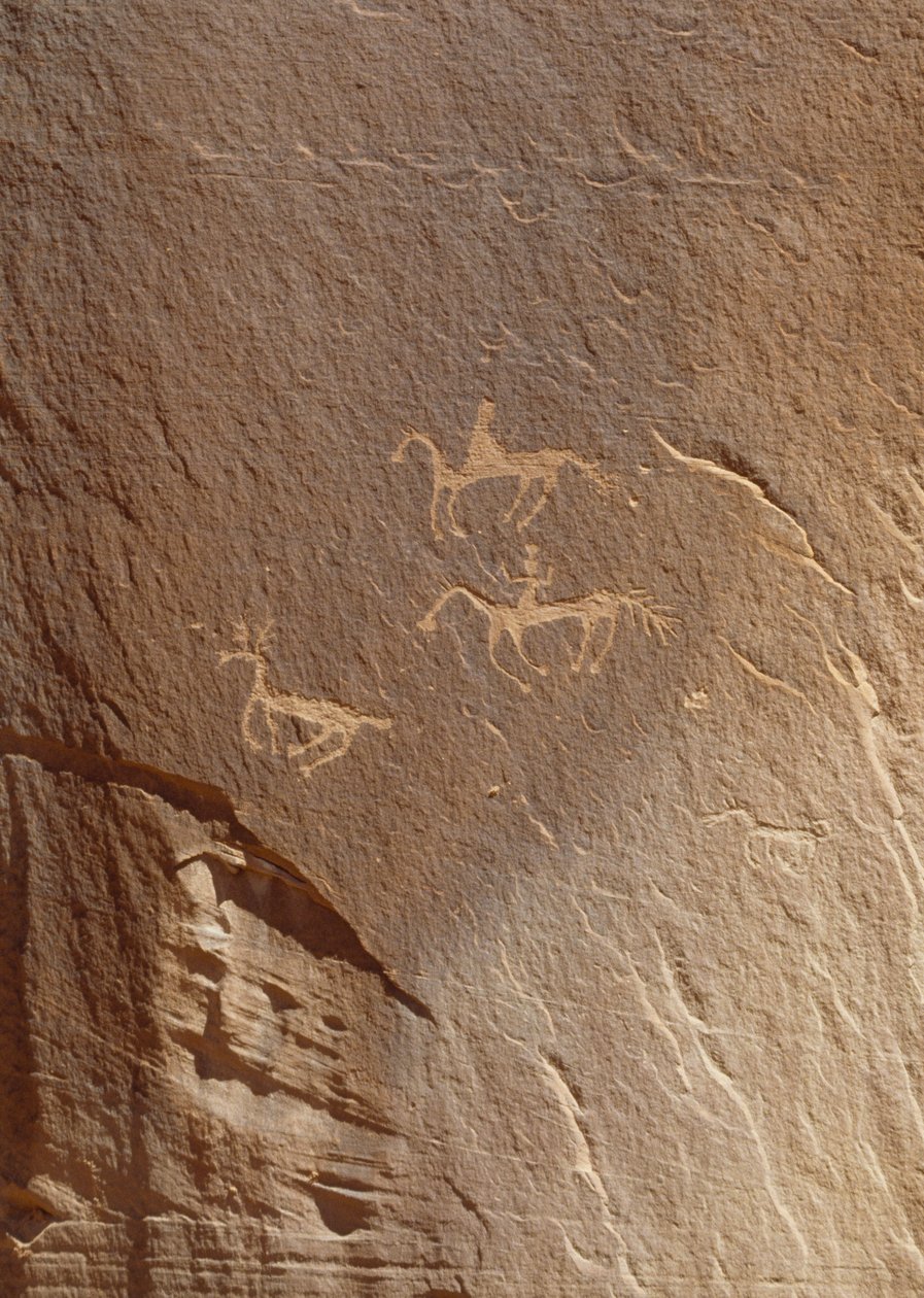 Skalní rytiny, Ledge Ruin, Canyon de Chelly National Monument, Arizona, USA od William M. Timlin