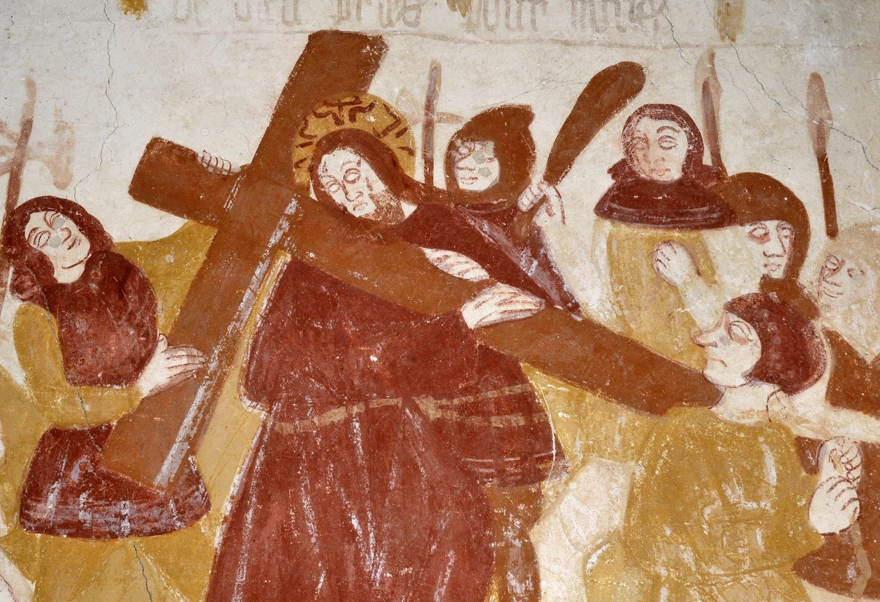 Románské umění: Kateřiny, Voute v kolébce, Dětství Krista, Umučení Krista, Poslední soud a Kristus v majestátu. Fresky kostela Notre Dame d