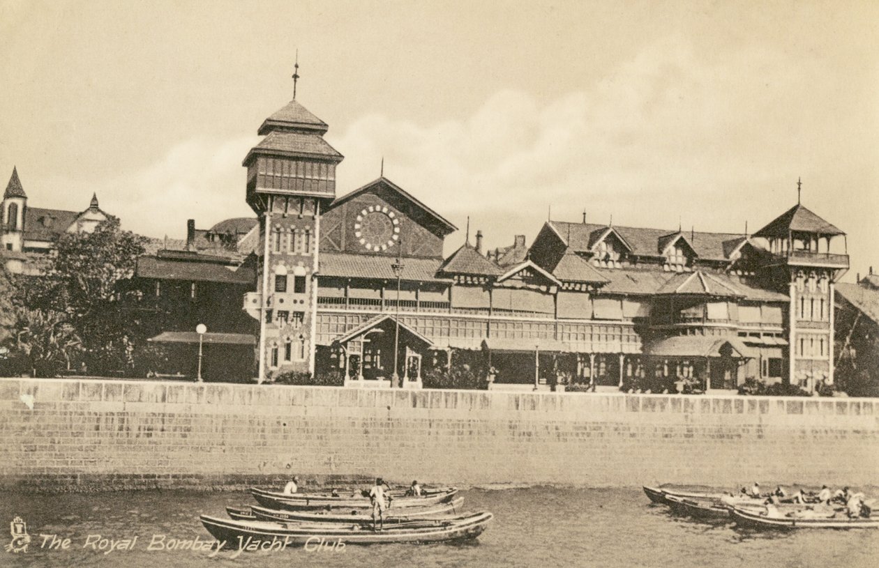 Royal Bombay Yacht Club RBYC, Bombaj, cca 1900 (foto) od Unbekannter Künstler