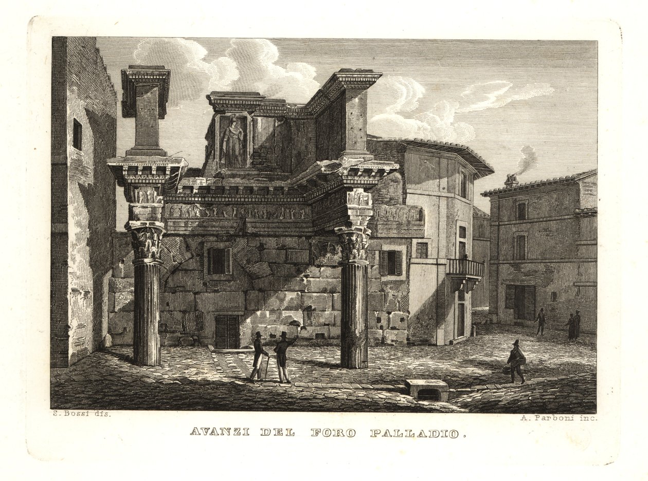 Ruiny Forum Palladium, Avanzi del Foro Palladio, Řím od Unbekannt