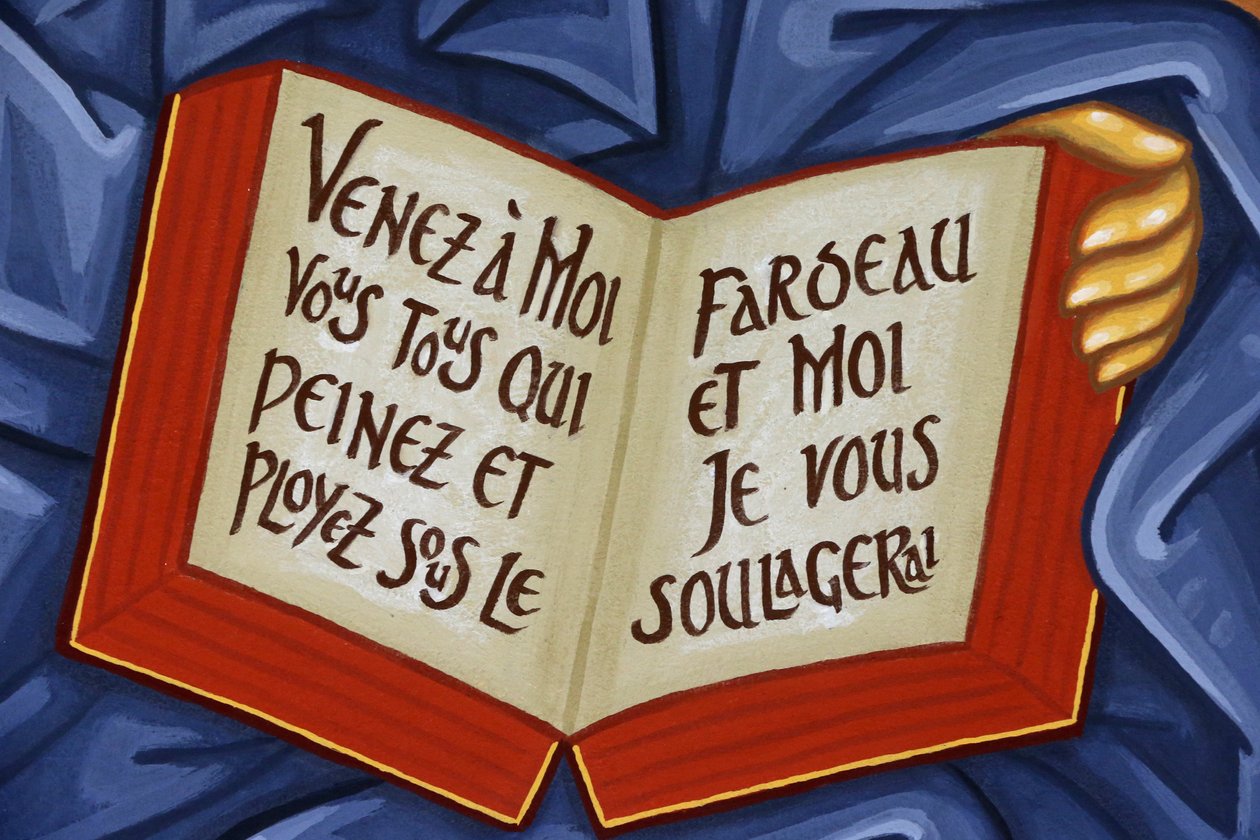 Pravoslavný klášter Saint-Antoine-le-Grand. Ikona Krista Pentokratora. Bible, Saint-Laurent-en-Royans, Francie od Unbekannt