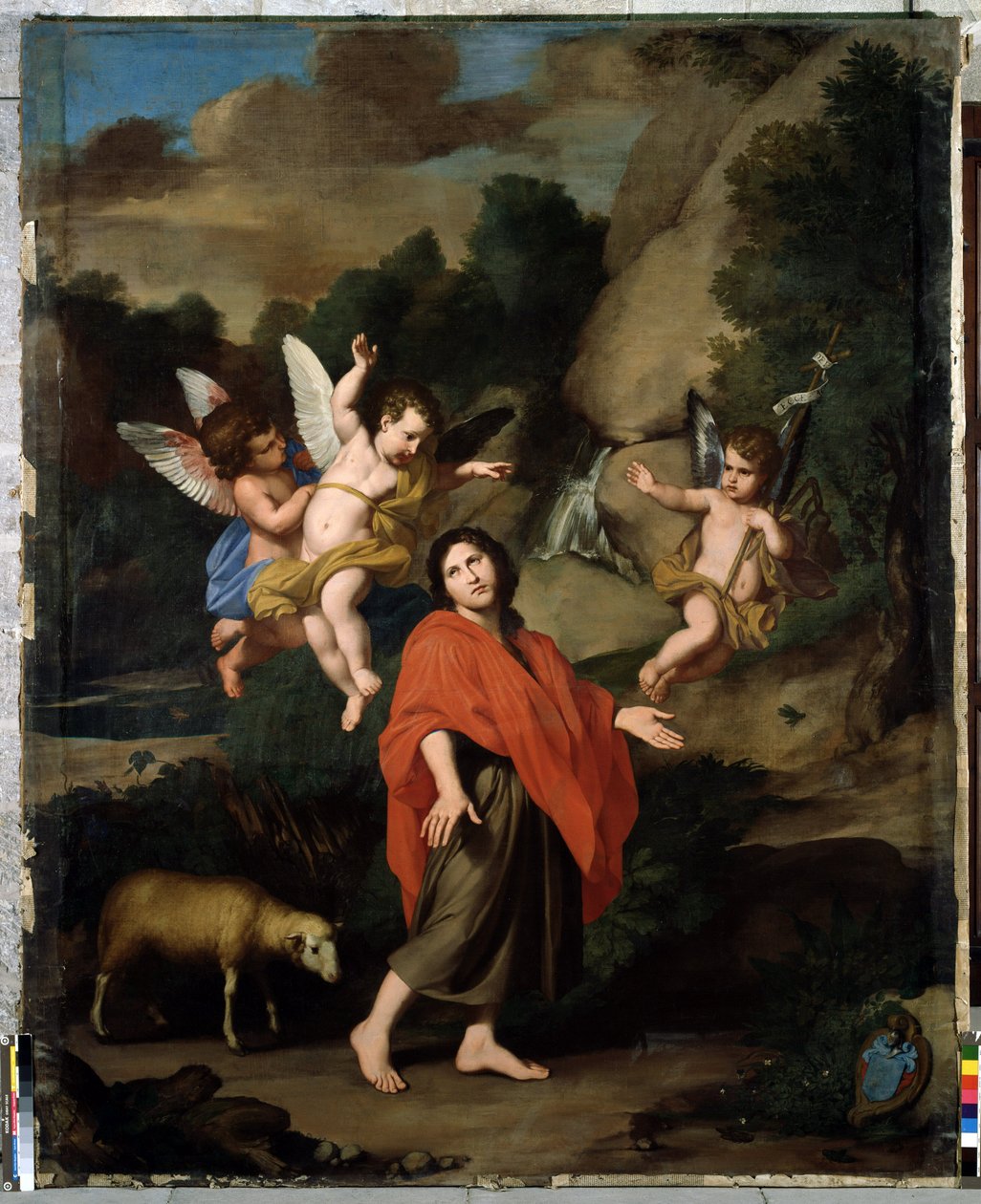 Svatý Jan Křtitel odchází na poušť Obraz od Reynauda Levieuxa (1613-1694) 1682 Ne. 318x246 cm Kaple Černých Petinentů, Avignon od Unbekannter Künstler