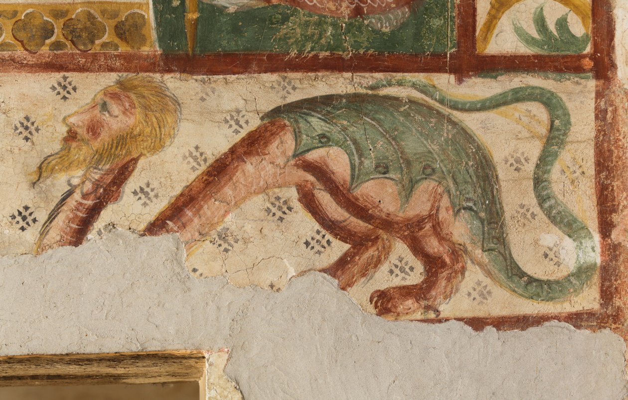 Saint Maria in Sylvis, opatství, kostel, freska, Sesto al Reghena, Friuli, Itálie (foto) od Benjamin Baud