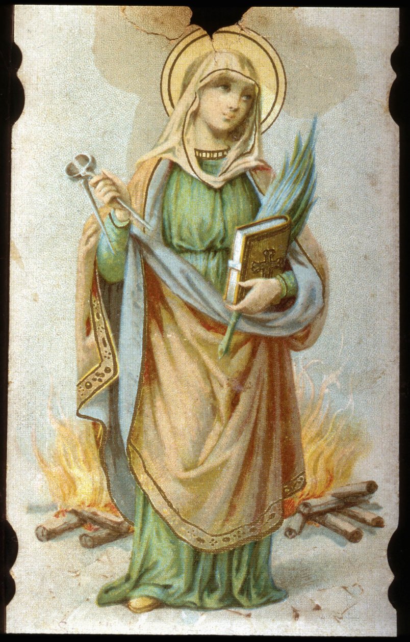 Sainte Appoline, Chromolitografický karton od Unbekannter Künstler