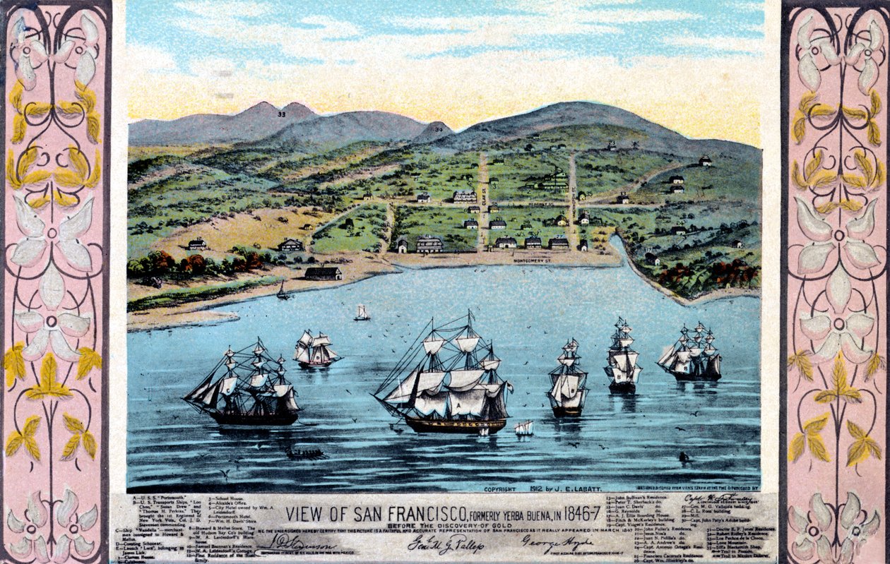San Francisco Kalifornie od Unbekannter Künstler