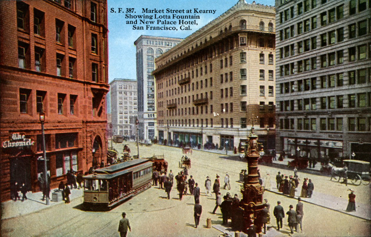 San Francisco: Market Street od Unbekannter Künstler