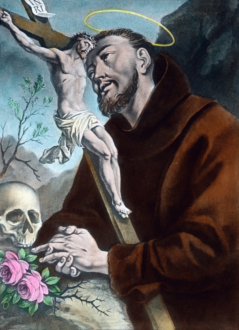 Scéna ze života svatého Františka z Assisi od Unbekannter Künstler