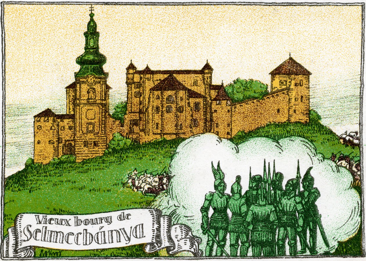 Selmecbánya - obrana před tureckou invazí od Unbekannter Künstler