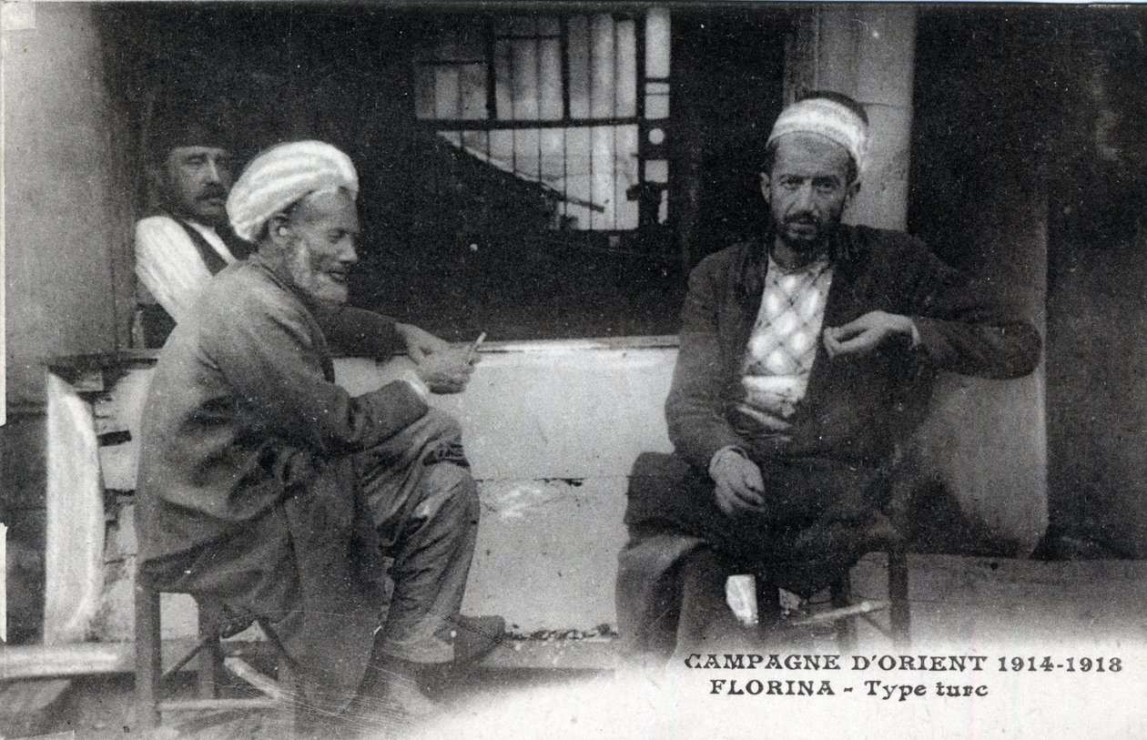 Srbsko, Florina: Turečtí muži - Pohlednice 1914-1918 od William M. Timlin