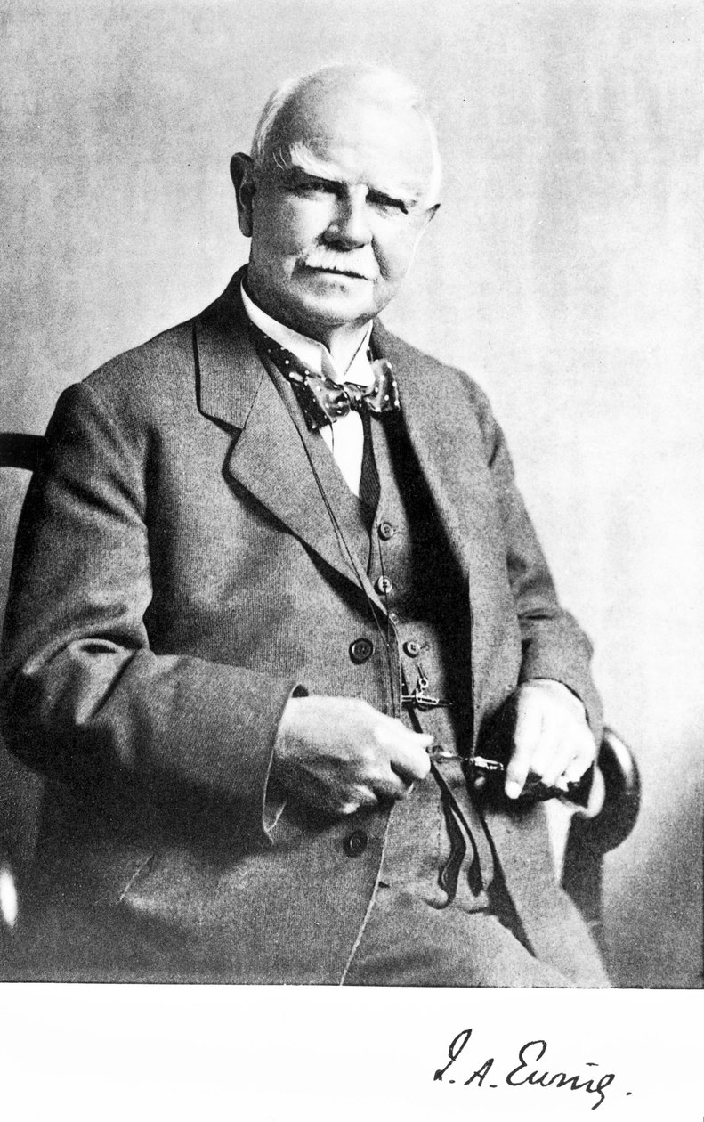 Sir James Alfred Ewing, inženýr a fyzik, c 1920 od Unbekannt