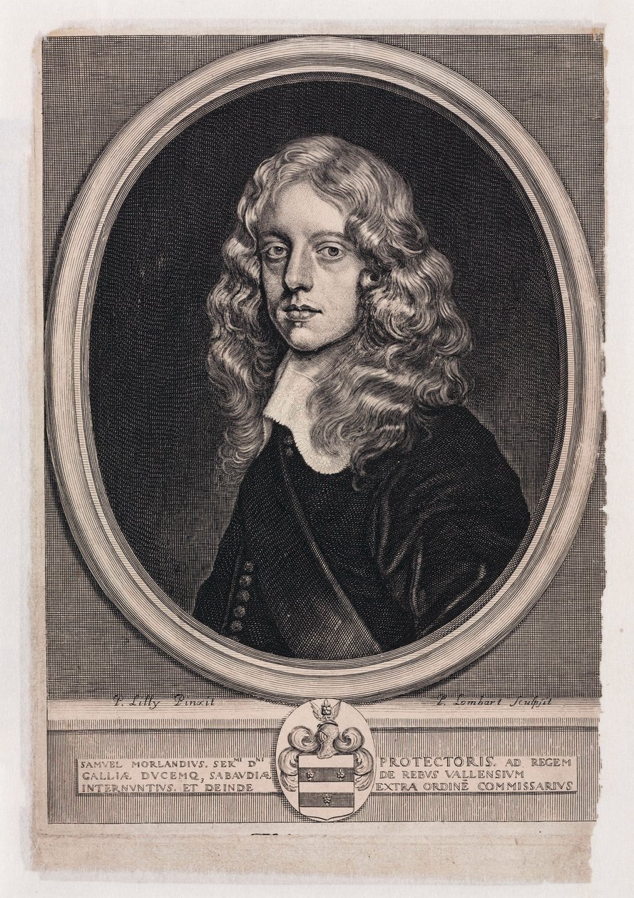 Sir Samuel Morland, anglický diplomat, matematik a vynálezce, c 1660 od Unbekannt
