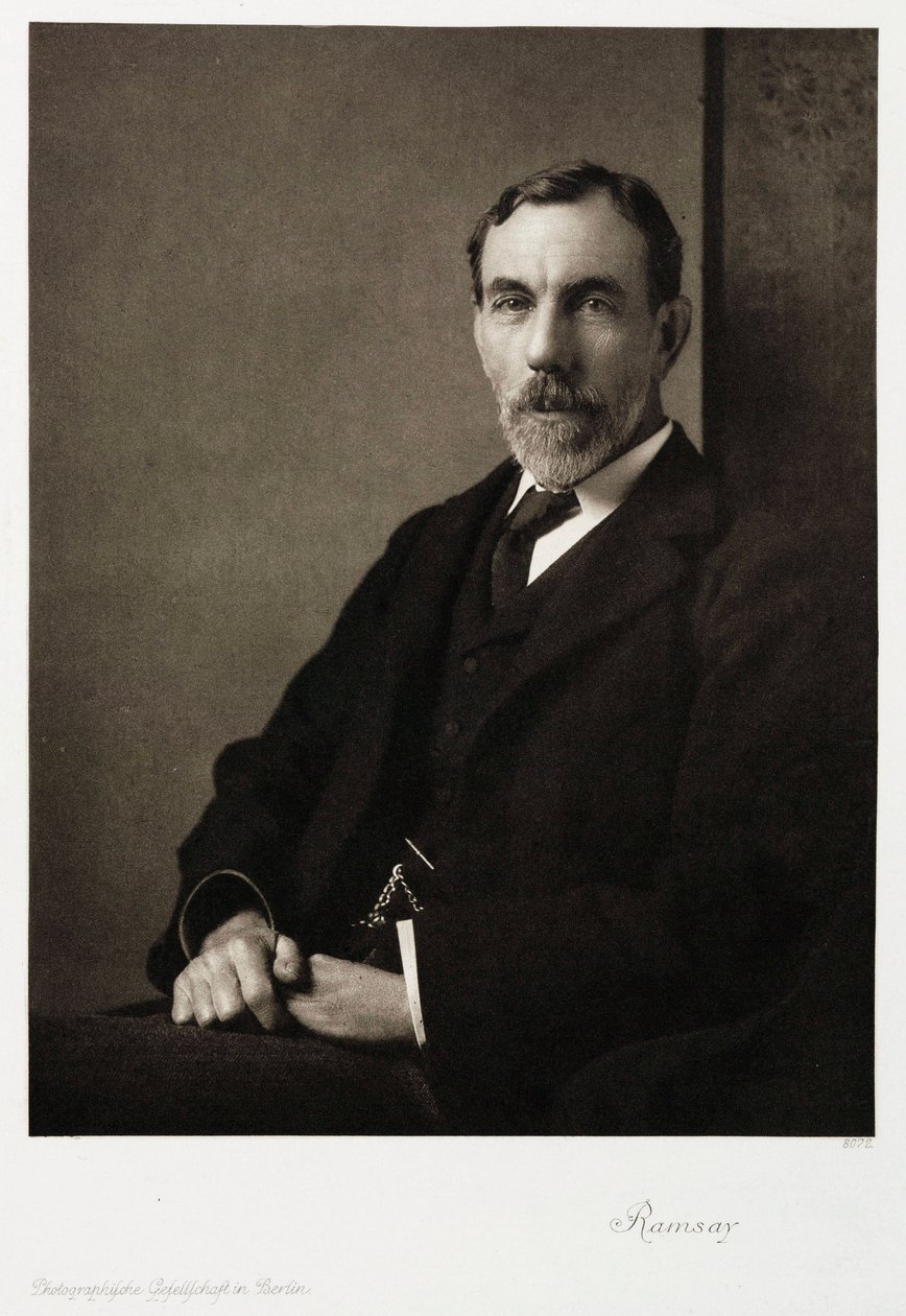Sir William Ramsay, skotský chemik, c 1910 od Unbekannt