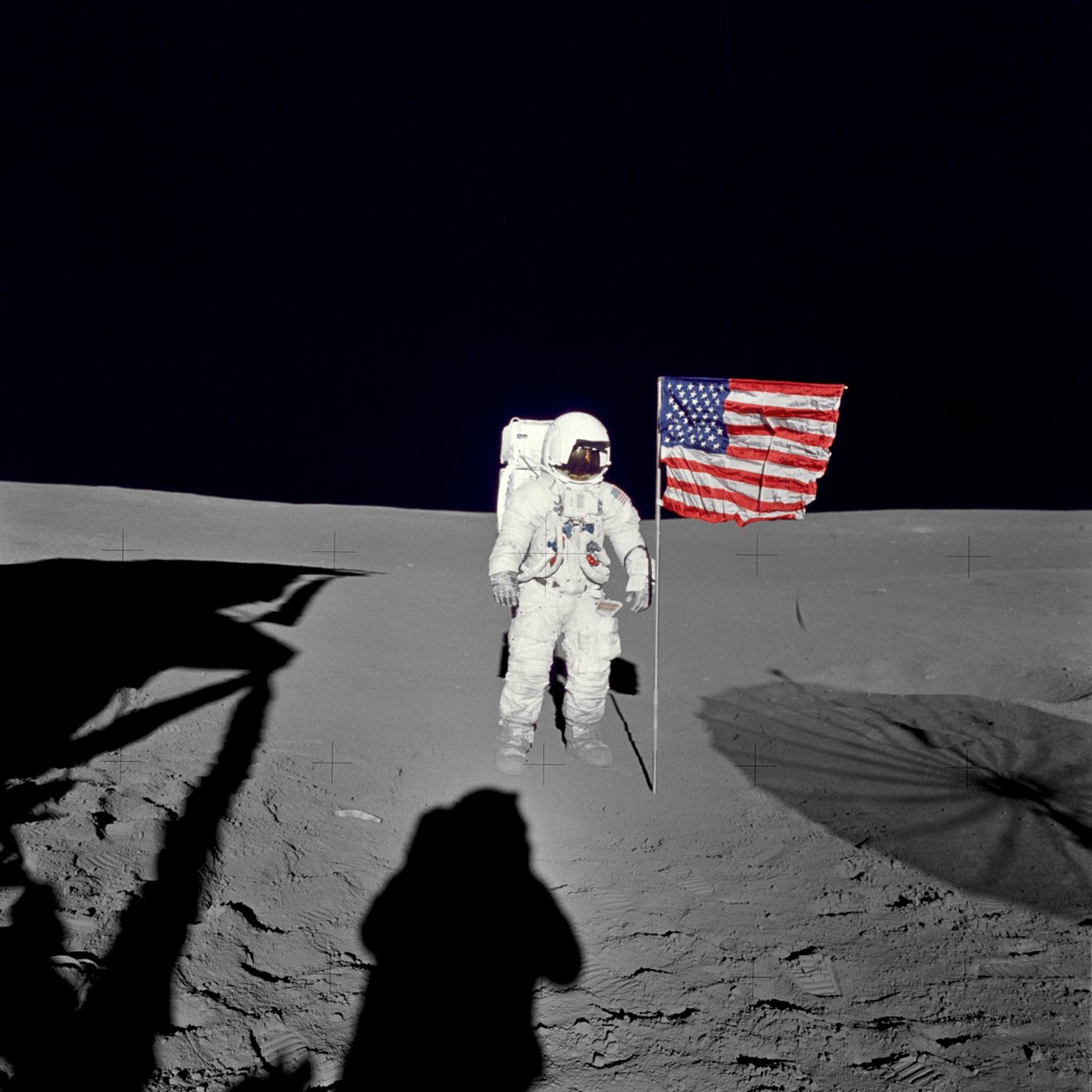 Spacewalk Edgara Mitchella na misi Apollo 14 od Unbekannt