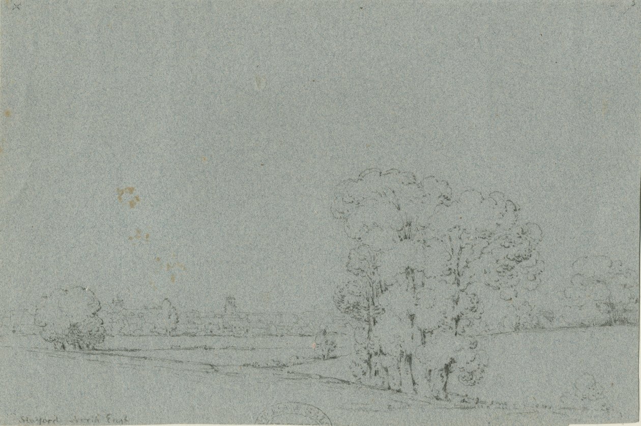 Stafford - North East View: kresba tužkou, nd [?19. století] od Unbekannt