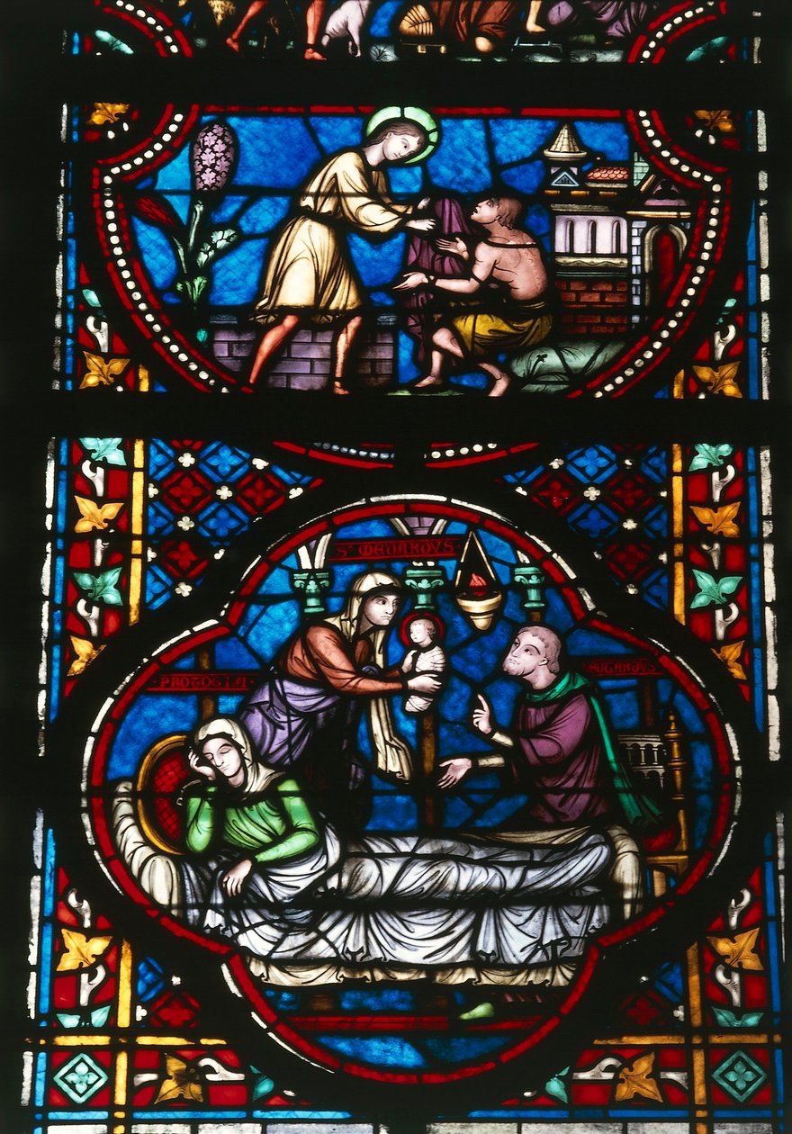 Vitráže katedrály Notre Dame z Tournai, Belgie (vitráže) od Unbekannter Künstler