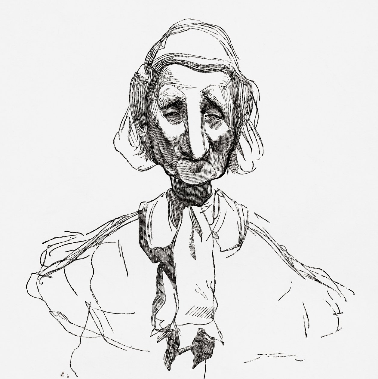 Strasbourgeoise, podle díla Gustava Dore, ilustrace z 