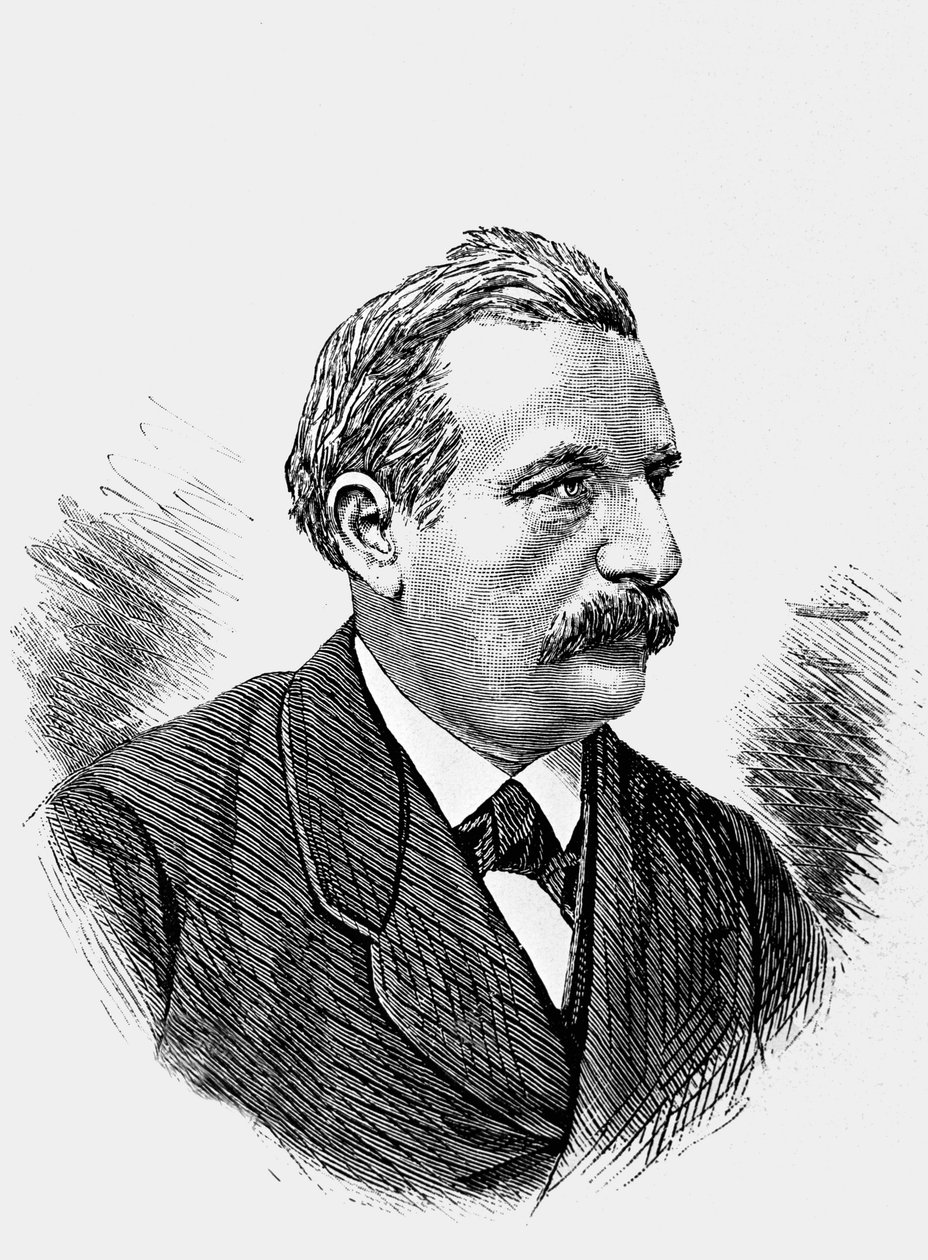 Švýcarský federální Simeon Bavier (černobílá fotografie) od Unbekannt