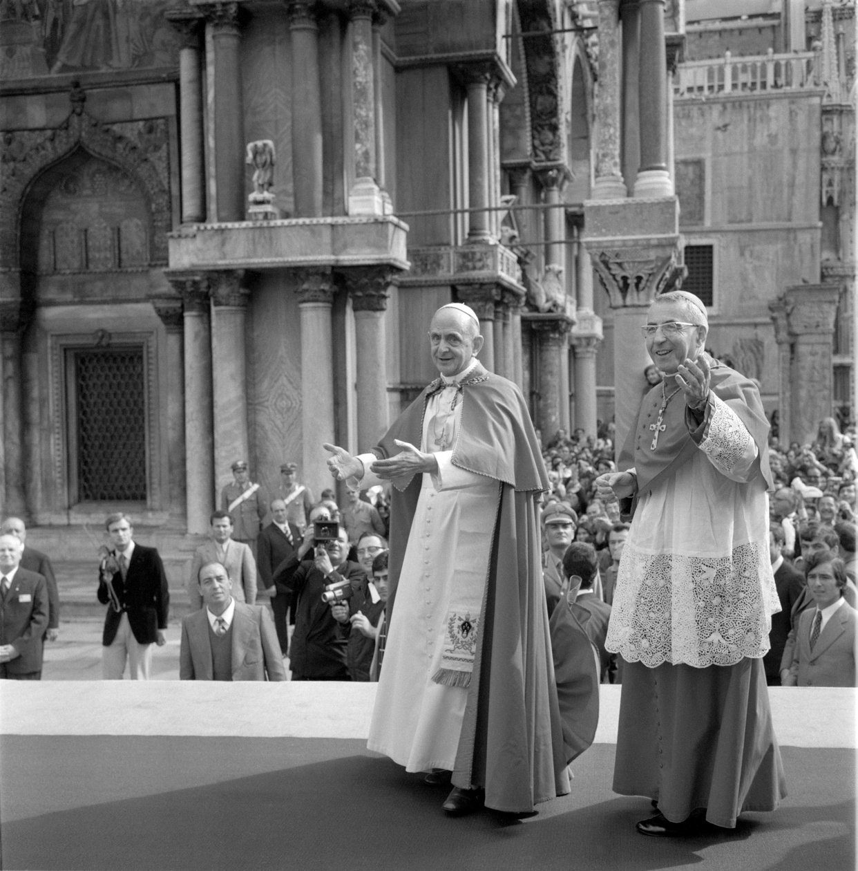 KARDINÁL ALBINO LUCIANI (Jan Pavel I., Jan Pavel I.) S PAPEŽEM PAOLO VI. (Palem VI.) V BENÁTKÁCH - 1972 od Unbekannt