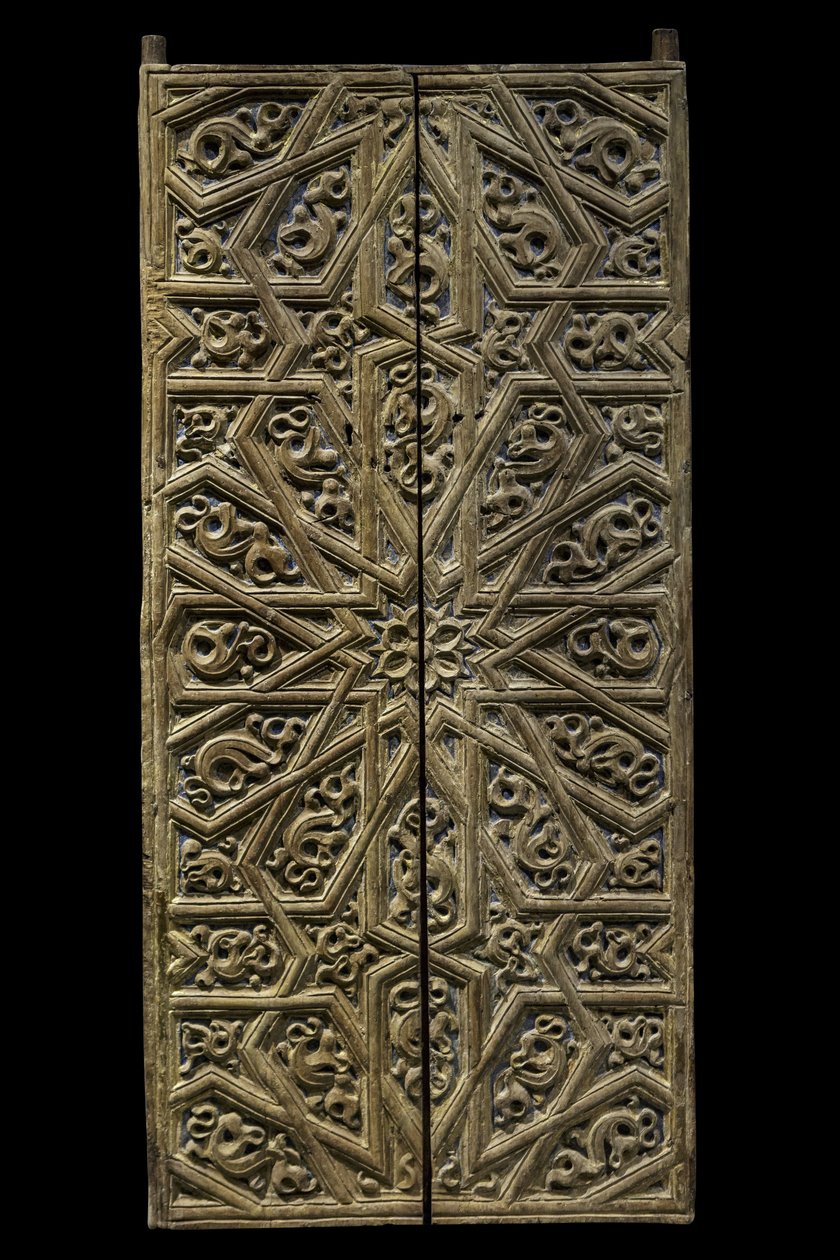 Dveře svatostánku. Španělsko, kolem 1450-1500. Vyřezávané a malované dřevo. Musee du Louvre od William M. Timlin
