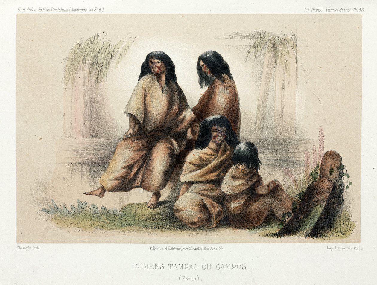 Tampas nebo Campos Indians, Peru od Unbekannt