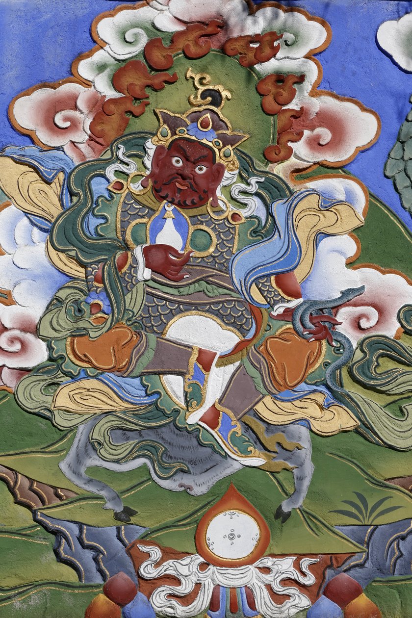 Chrám tisíce Buddhů Dashang Kagyu Ling sbor Strážce chrámu, La Boulaye, Francie od Unbekannt