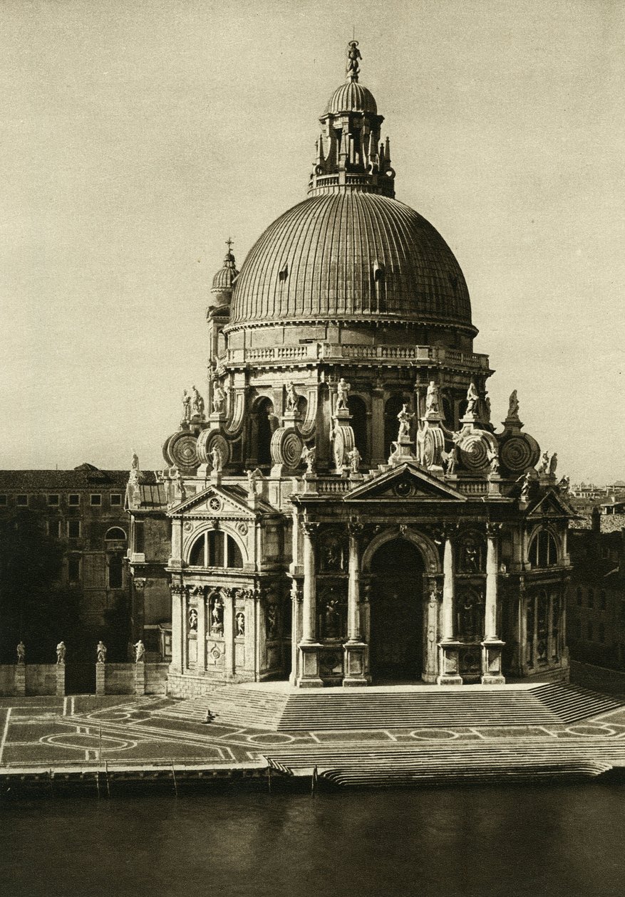 Bazilika Santa Maria della Salute na konci Canal Grande. Fotografie Benátky od Wilhelma Bodea od Unbekannt