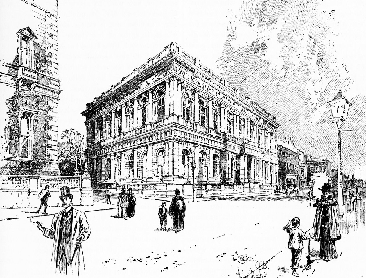 Carlton Club, Pall Mall, Londýn od Unbekannter Künstler