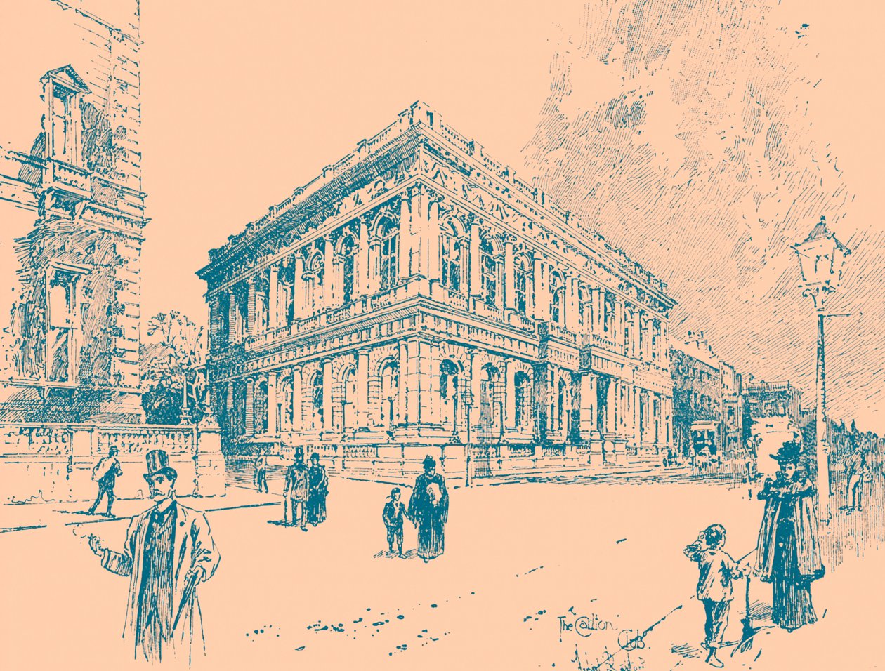 Carlton Club, Pall Mall, Londýn od Unbekannter Künstler