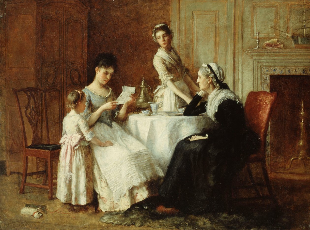 Dlouho očekávaný dopis, 1890 od Unbekannt