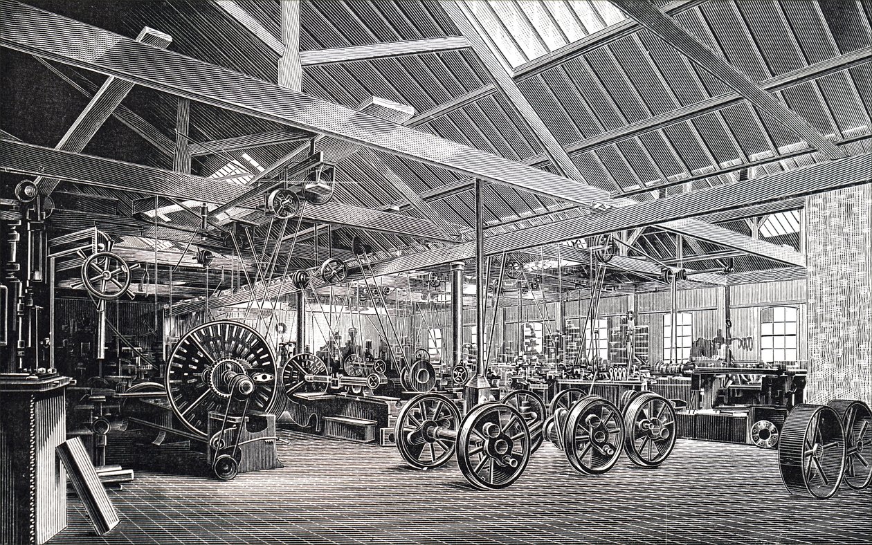The Machine House of Atlas Engine Works. od Unbekannt
