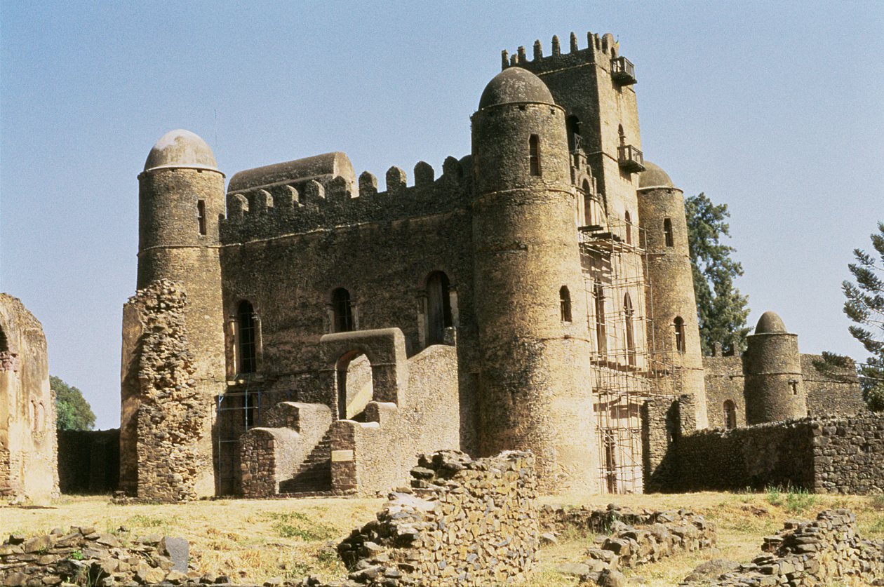 Palác císaře Fasilides v královské ohradě (Fasil Ghebbi) (foto) od Unbekannt