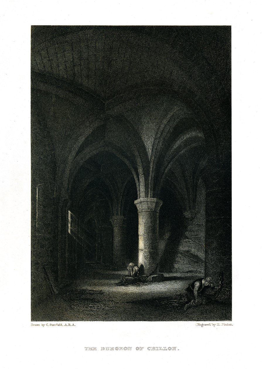 Vězeň z Chillonu od Unbekannter Künstler