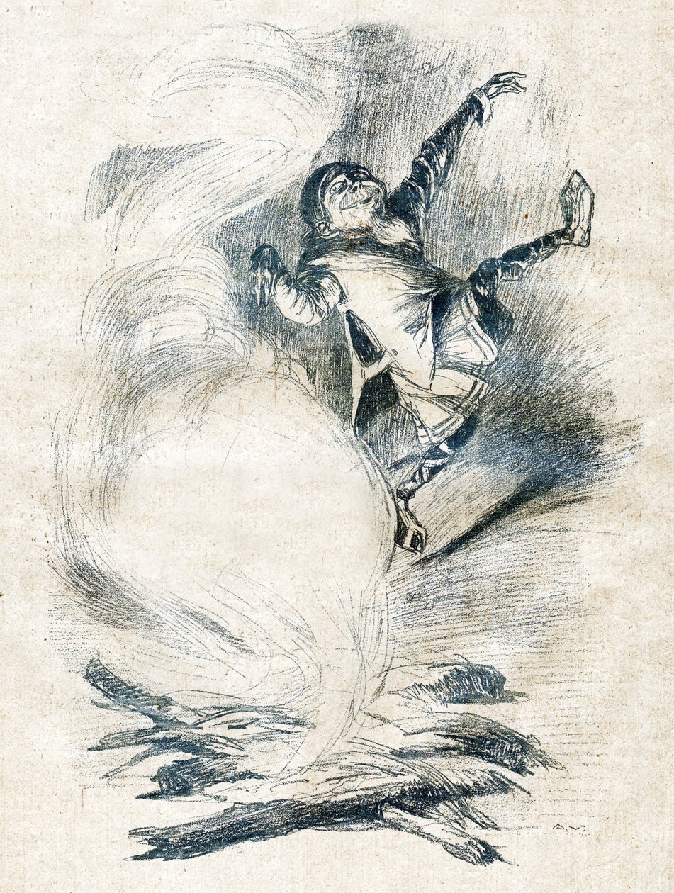 Tracassinský trpaslík. (Ilustrace, cca 1910) od Unbekannter Künstler