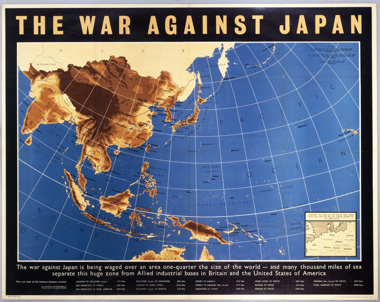 Válka proti Japonsku, plakát, c 1944 od Unbekannt