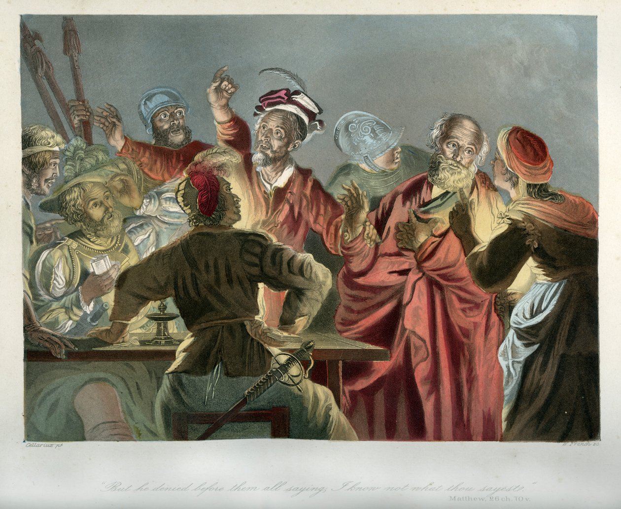 Petrovo zapření - Bible, Nový zákon od Unbekannter Künstler