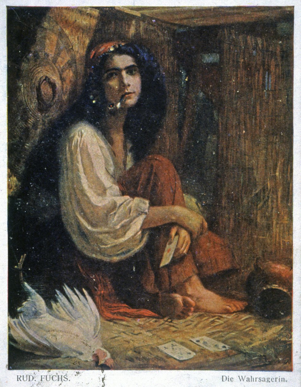 Věštkyně, počátek 20. století (ilustrace) od Unbekannter Künstler