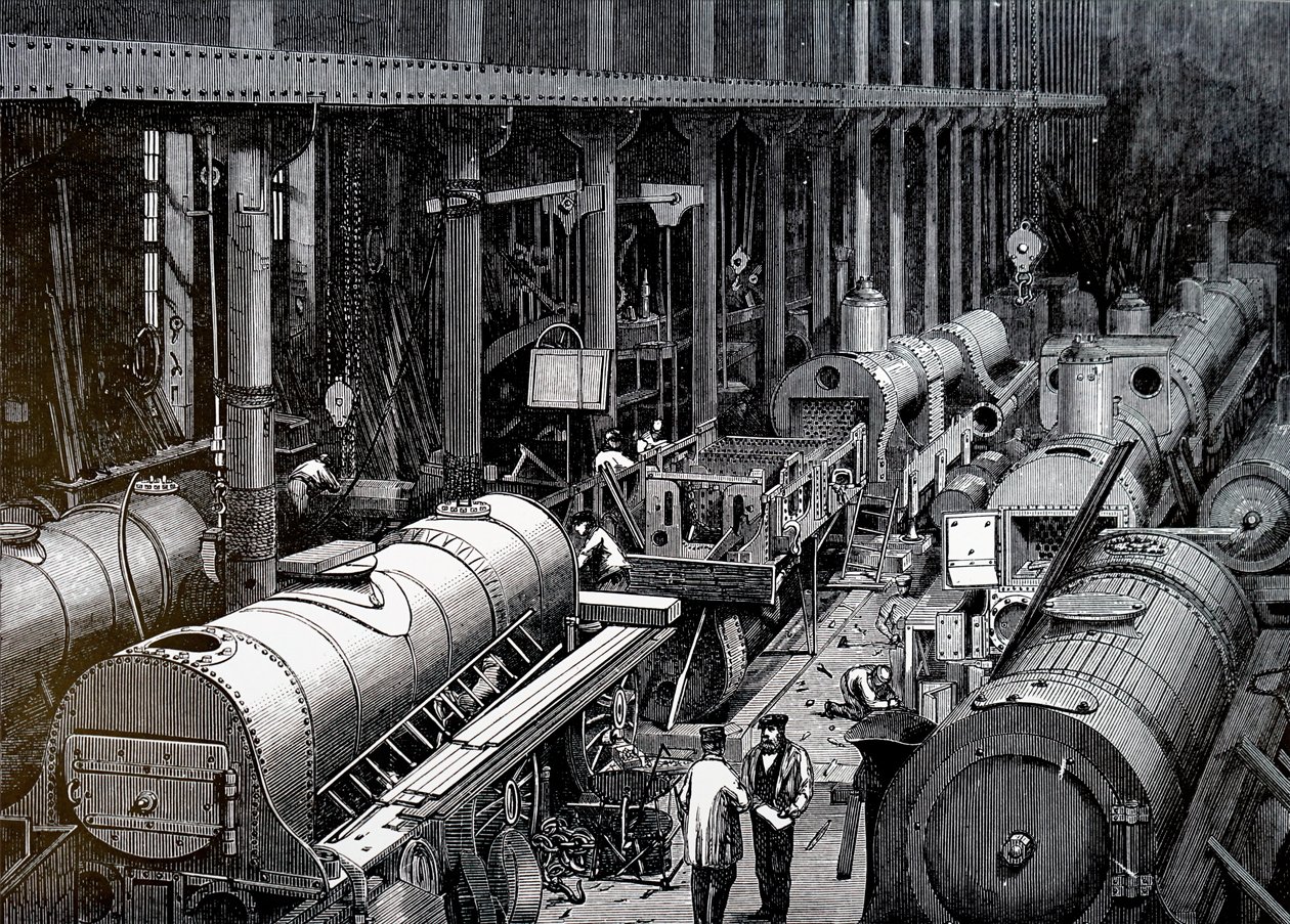 Výrobní patro společnosti Robert Stephenson and Company. od Unbekannt