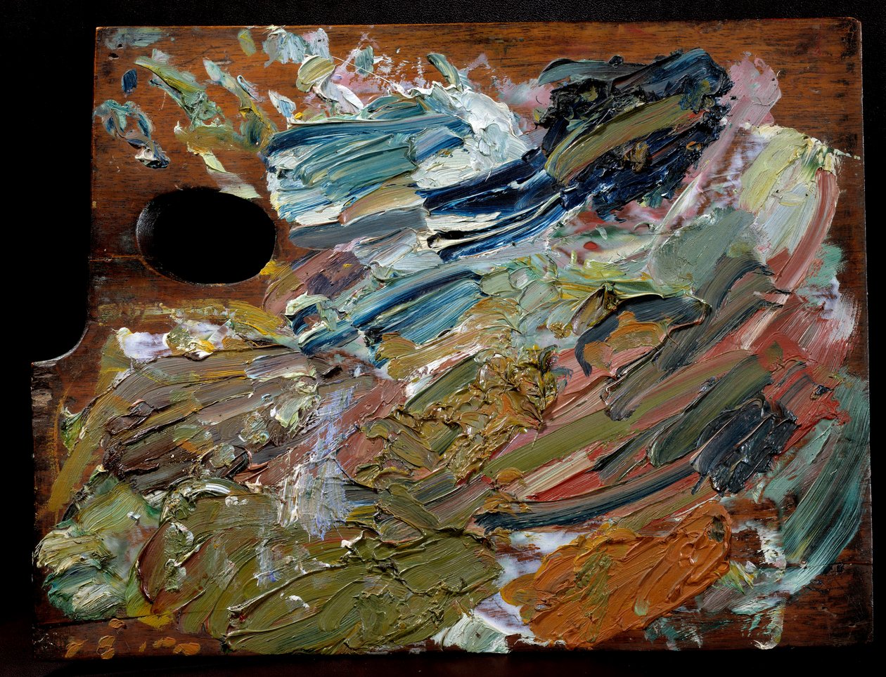Paleta nizozemského malíře Vincenta Van Gogha (1853-1890), 35 cm od Unbekannter Künstler