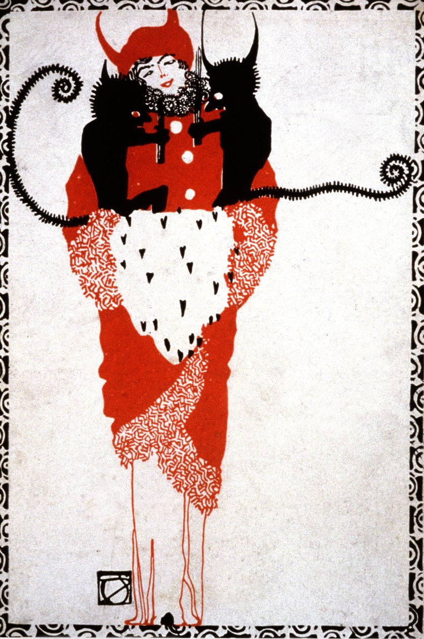 Spása ďábla, asi 1919 (pohlednice) od Unbekannter Künstler
