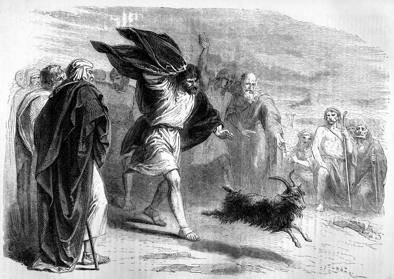 Obětní beránek vyslaný na poušť - Bible od Unbekannter Künstler