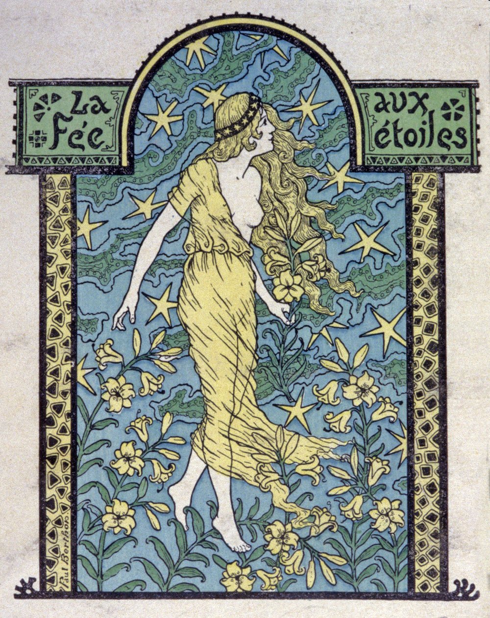 Hvězdná víla, kolem roku 1900 (ilustrace) od Unbekannter Künstler
