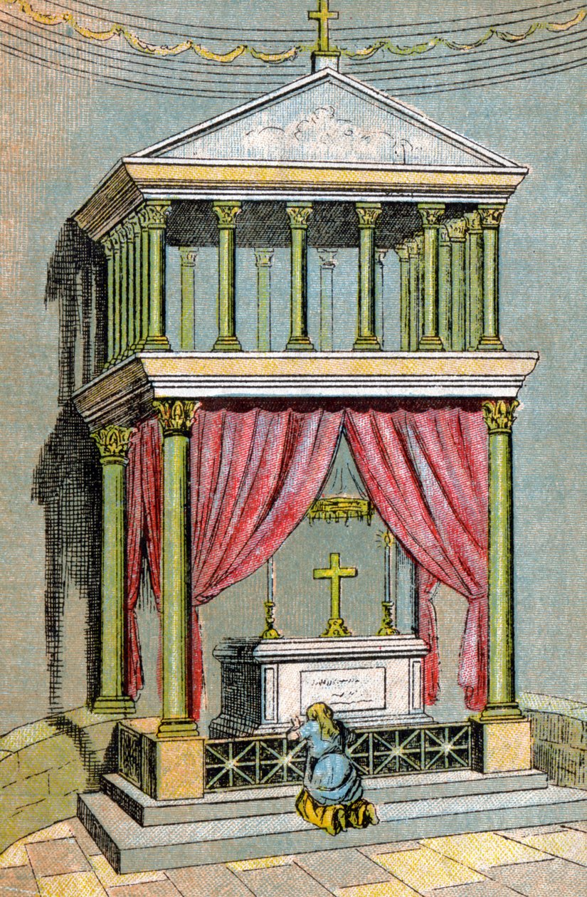Hrob svatého Martina, kolem roku 1900 (ilustrace) od Unbekannter Künstler