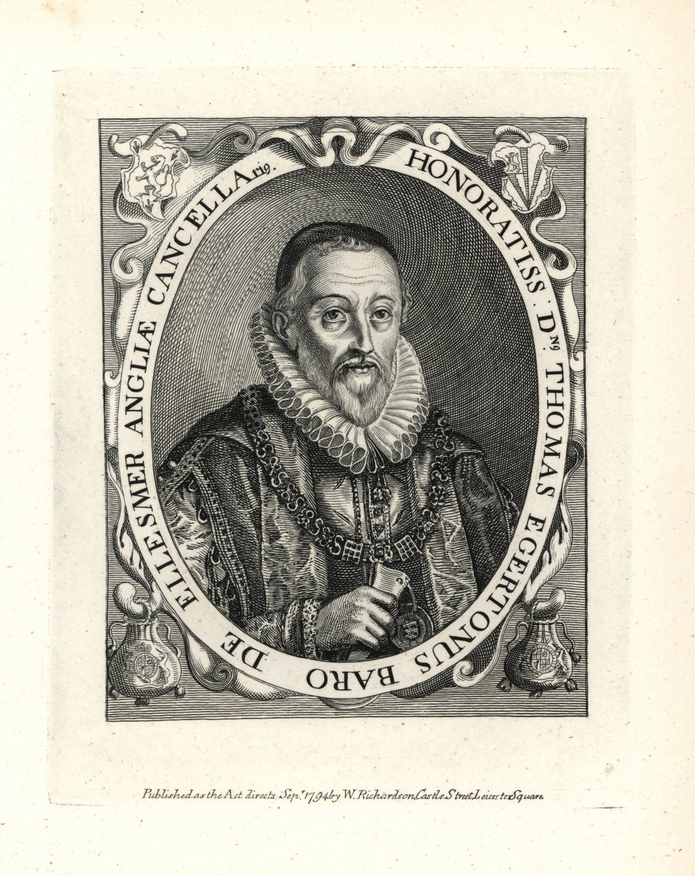 Thomas Egerton (1540-1617) od Unbekannter Künstler